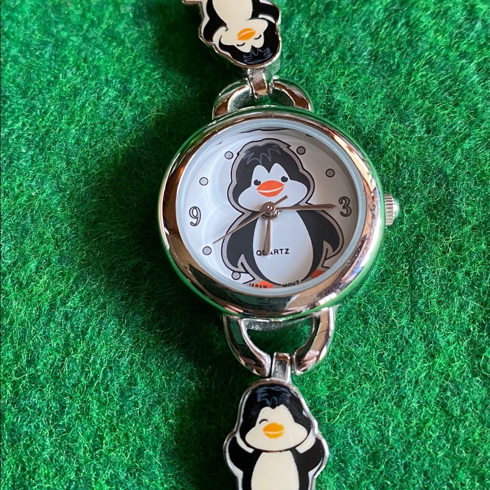 Penguins Watch By Piper & Blue Quartz Movement Vintage